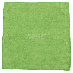 Cloth Towel: Virgin, Microfiber Green, 12″ OAL, 12″ OAW, Low Lint, 12 Sheets per Pack