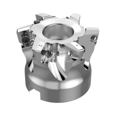 Indexable High-Feed Face Mills; Minimum Cutting Diameter: 33.70 mm; Maximum Cutting Diameter: 50.00 mm; Maximum Depth Of Cut: 1.10 mm; Arbor Hole Diameter (mm): 22.00; Compatible Insert Size Code: SPKT10T317; Maximum Ramping Angle: 1.9; Series: R220.21; C