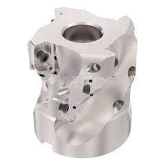 Indexable Square-Shoulder Face Mill:  R220.6902.501.69XO164A,  2-1/2'' Cut Dia,  1.0000″ Arbor Hole Dia,  1.6930″ Max Cutting Depth Uses  12,  XOxX1605 Inserts,  Through Coolant,  Series  Turbo 16 Helical