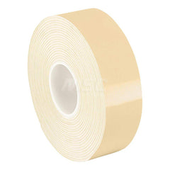 White Double-Sided Polyethylene Foam Tape: 1/2″ Wide, 5 yd Long, 31 mil Thick, Acrylic Adhesive