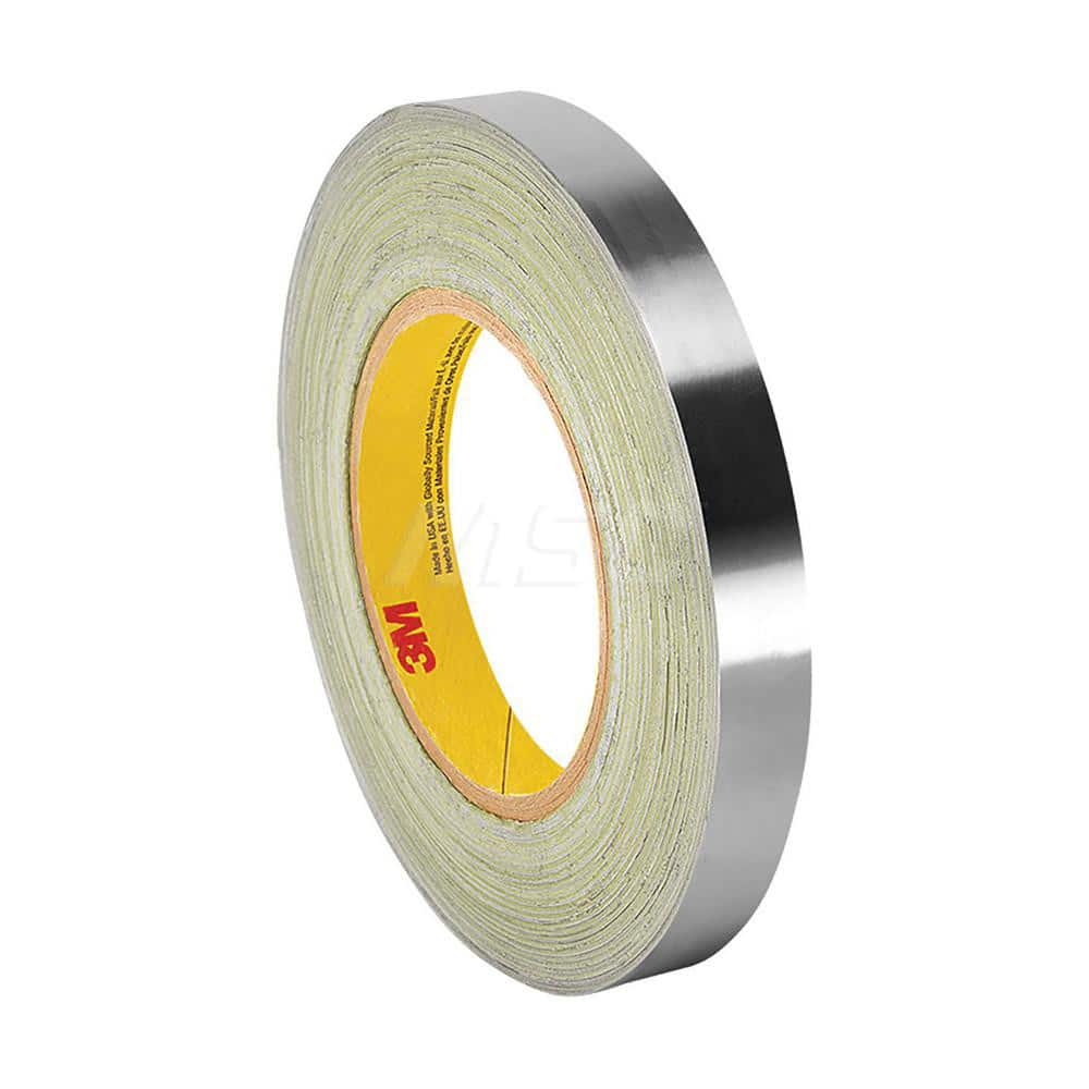 Duct Tape: 1″ Wide, 3.25 mil Thick, Aluminum Foil Acrylic Adhesive, 10 lb/in Tensile Strength