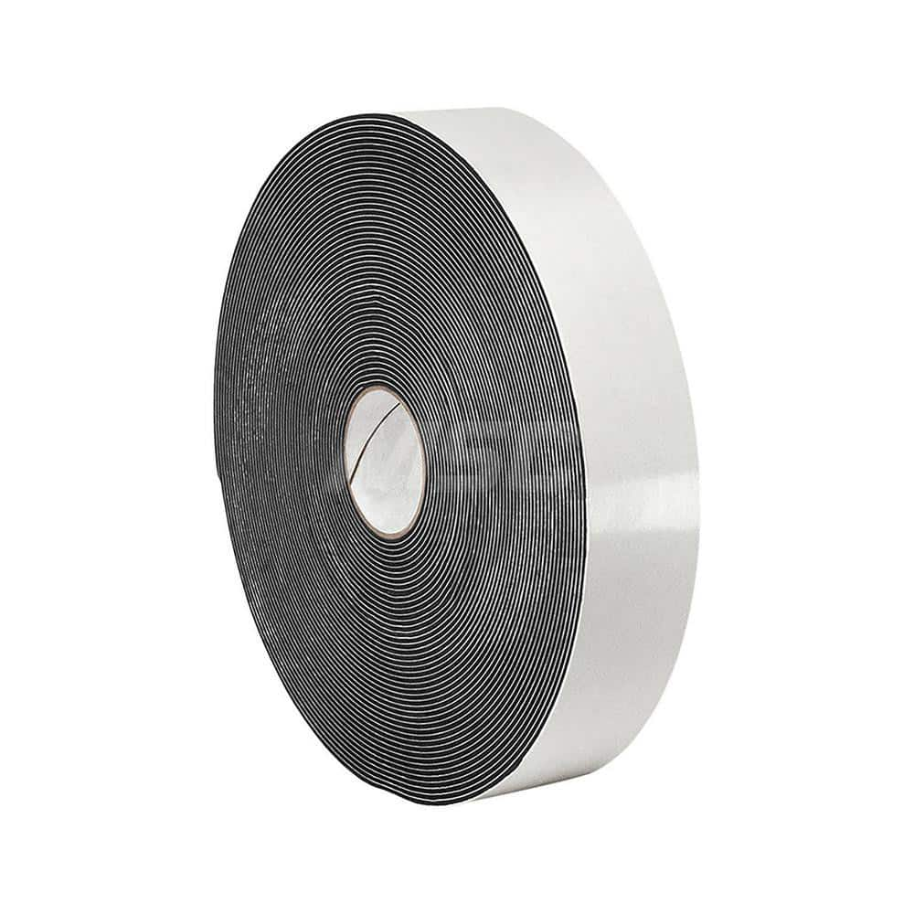 Black Double-Sided PVC & Foam Tape: 3/4″ Wide, 5 yd Long, 62.5 mil Thick, Acrylic Adhesive