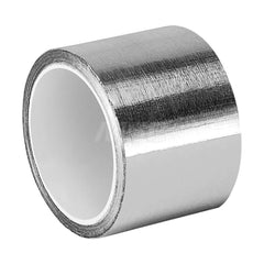 Duct Tape: 2″ Wide, 4 mil Thick, Aluminum Foil Acrylic Adhesive, 17 lb/in Tensile Strength