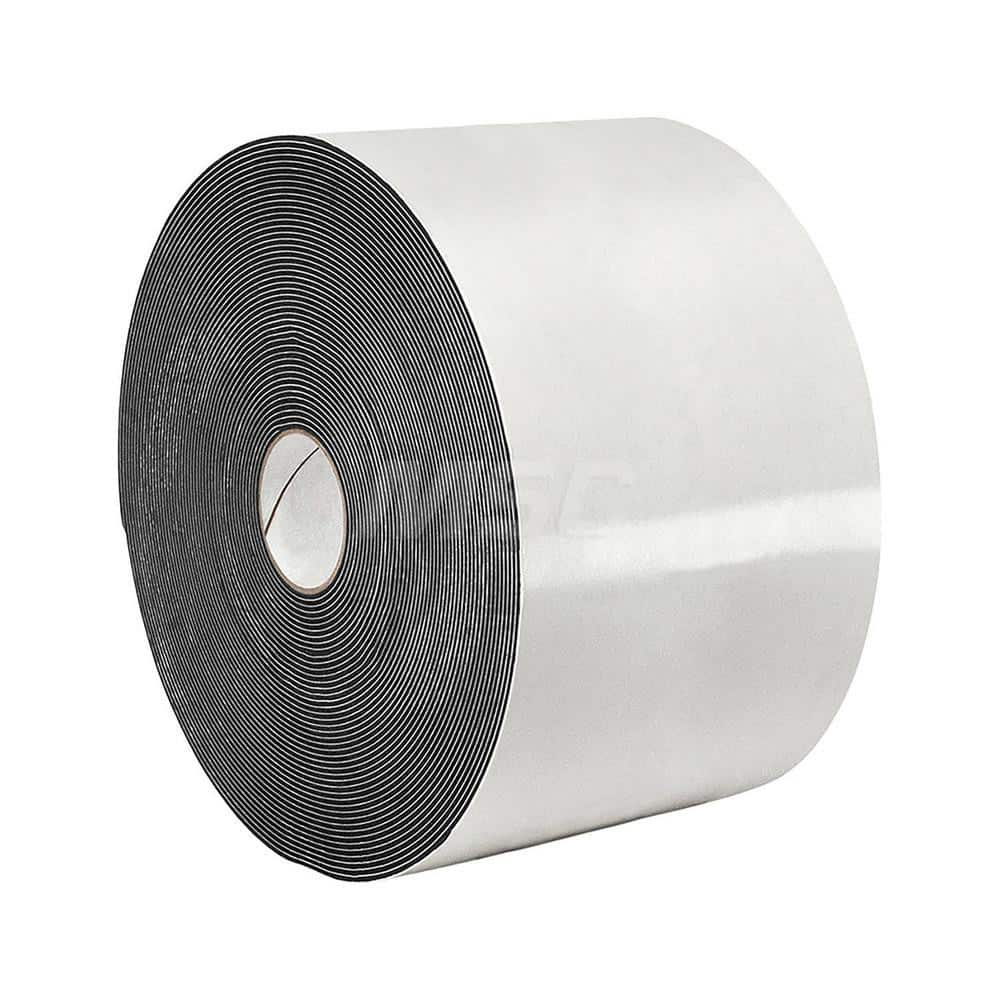 Black Double-Sided Polyethylene Foam Tape: 2″ Wide, 5 yd Long, 62 mil Thick, Rubber Adhesive