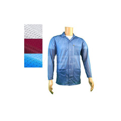 Smocks & Lab Coats; Garment Style: Smock; Material: Carbon; Size: 4X-Large; Color: Blue; Sleeve Length: 24; Closure Type: Snaps; Chest Size: 55; Closure Locaton: Front; Features: Light Weight; Chest Size (Inch): 55; Closure Location: Front