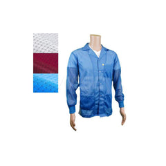 Smocks & Lab Coats; Garment Style: Smock; Material: Carbon; Size: 3X-Large; Color: Blue; Sleeve Length: 24; Closure Type: Snaps; Chest Size: 52; Closure Locaton: Front; Features: Light Weight; Chest Size (Inch): 52; Closure Location: Front