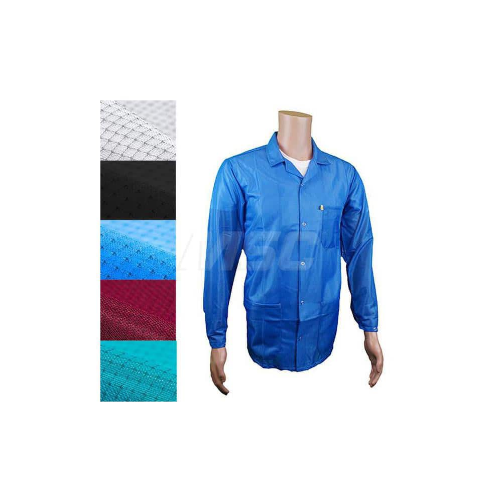 Smocks & Lab Coats; Garment Style: Smock; Material: Carbon; Size: 5X-Large; Color: Black; Sleeve Length: 24; Closure Type: Snaps; Chest Size: 58; Closure Locaton: Front; Features: Medium Weight; Chest Size (Inch): 58; Closure Location: Front
