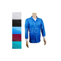Smocks & Lab Coats; Garment Style: Smock; Material: Carbon; Size: 4X-Large; Color: Blue; Sleeve Length: 24; Closure Type: Snaps; Chest Size: 55; Closure Locaton: Front; Features: Medium Weight; Chest Size (Inch): 55; Closure Location: Front
