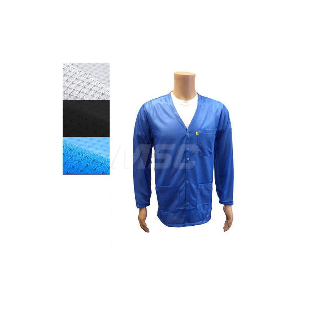 Smocks & Lab Coats; Garment Style: Smock; Material: Carbon; Size: 4X-Large; Color: Black; Sleeve Length: 24; Closure Type: Snaps; Chest Size: 55; Closure Locaton: Front; Features: Medium Weight; Chest Size (Inch): 55; Closure Location: Front