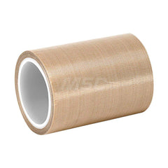 Glass Cloth Tape; Width (Inch): 6; Material Type: PTFE; Color: Light Brown; Adhesive Material: Silicone; Length (yd): 5.00; Thickness (mil): 6.8000; Tensile Strength (Lb./Inch): 290.00; Minimum Operating Temperature (F): -100.000; Maximum Operating Temper