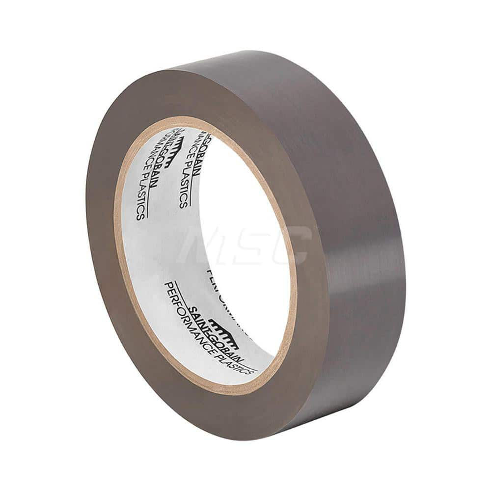 Polytetrafluroethylene Film Tape: 2″ Wide, 36 yd Long, 2 mil Thick 20 Lb/In Tensile Strength, Acrylic Adhesive, 500 ° F