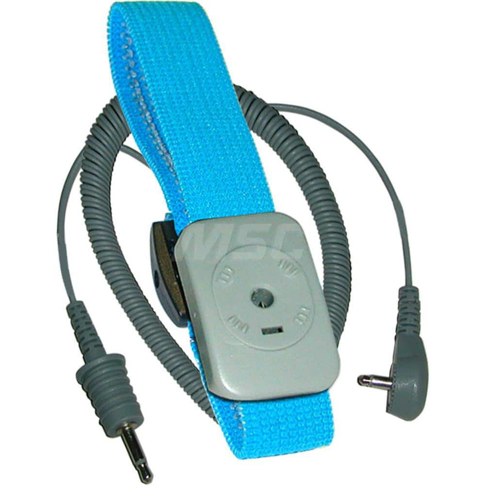 Grounding Wrist Straps; Size: Adjustable; Attachment Method: Snap Lock; Disposable or Reusable: No; Material: Fabric; Grounding Cord Included: Yes; Cord Length: 5; Resistor: Yes; Disposable: No