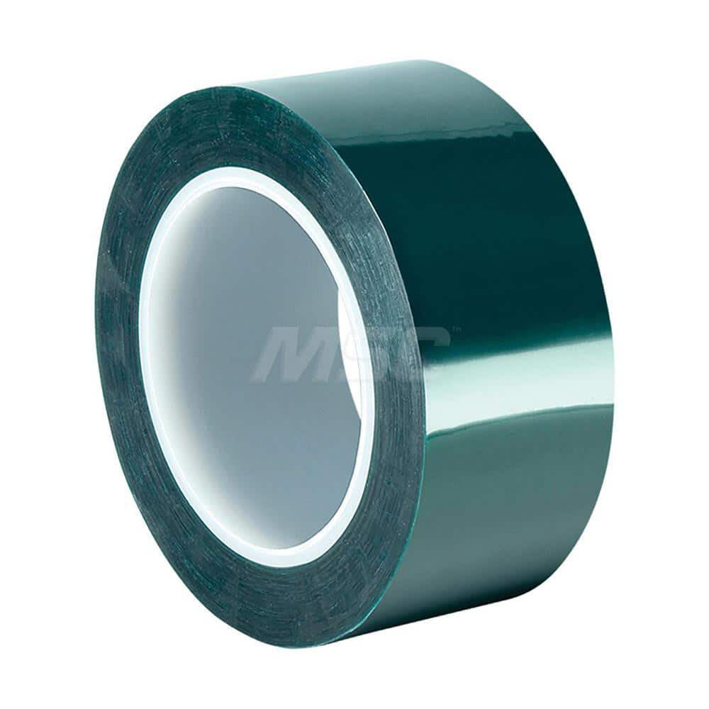 Polyester Film Tape: 1/2″ Wide, 72 yd Long, 3.3 mil Thick 50 Lb/In Tensile Strength, Silicone Adhesive, 400 ° F