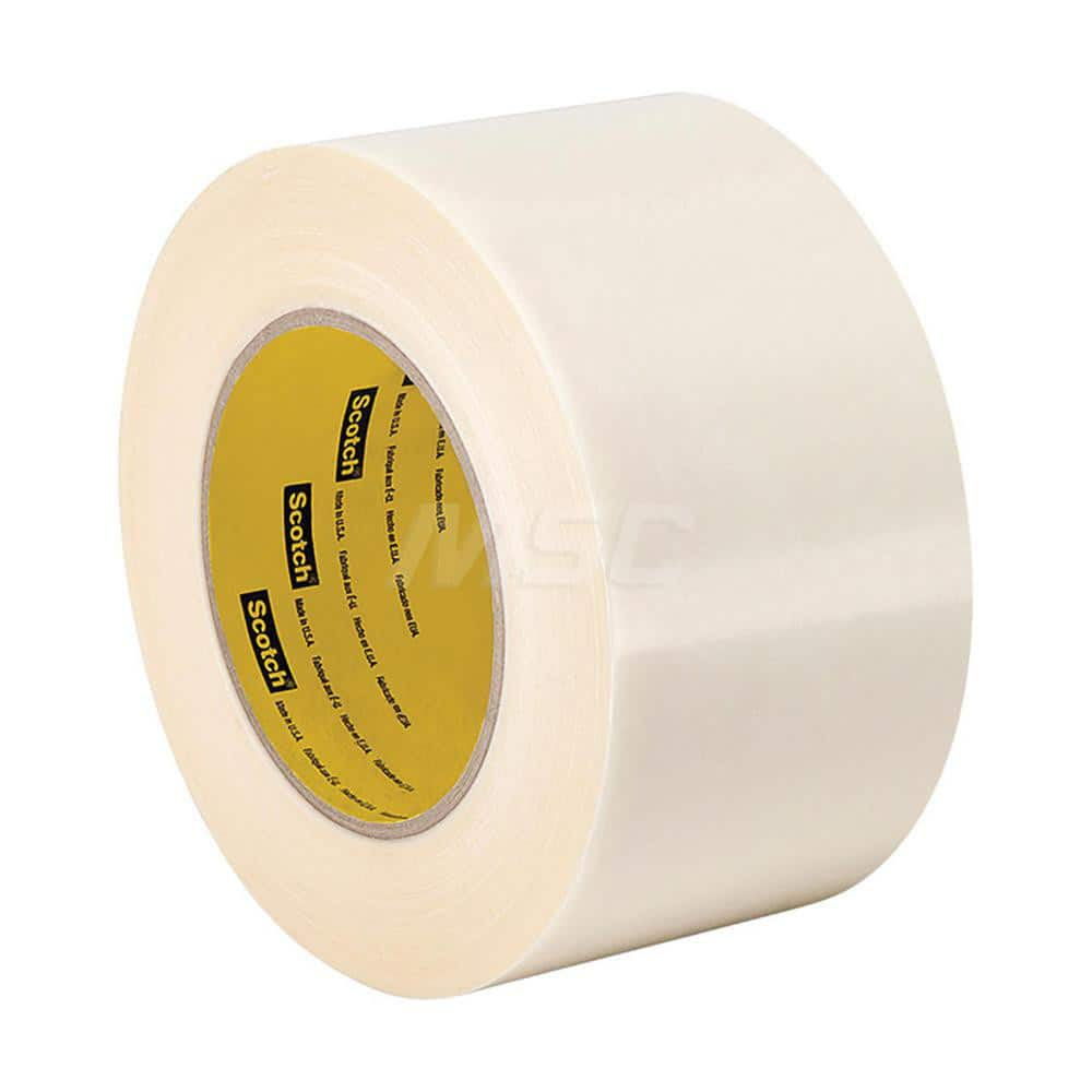 UHMW Film Tape: 6″ Wide, 5 yd Long, 15.2 mil Thick 55 Lb/In Tensile Strength, Rubber Adhesive, 225 ° F