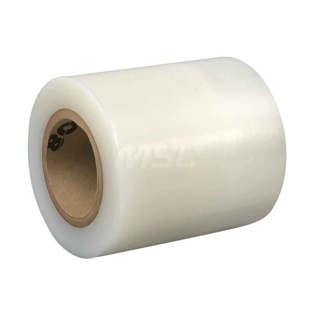 Polyethylene Film Tape: 4″ Wide, 600' x 2 mil Thick 2,800 Lb/In Tensile Strength, Water Based Acrylic Adhesive