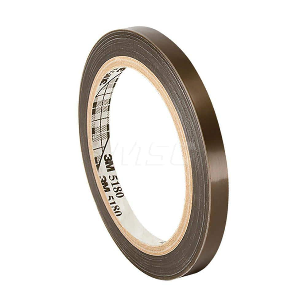 Polytetrafluroethylene Film Tape: 1″ Wide, 36 yd Long, 6.7 mil Thick 40 Lb/In Tensile Strength, Silicone Adhesive, 500 ° F