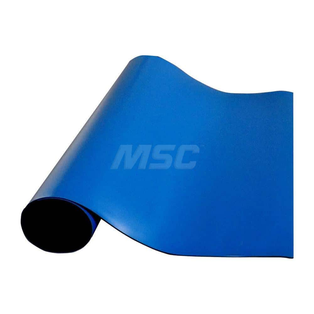 Anti-Static Work Kits & Table Mats; Mat Type: Anti-Static Table Mat; Material: Rubber; Overall Length: 24.00; Thickness: 0.06 in; Resistance: 108.000; Color: Royal Blue