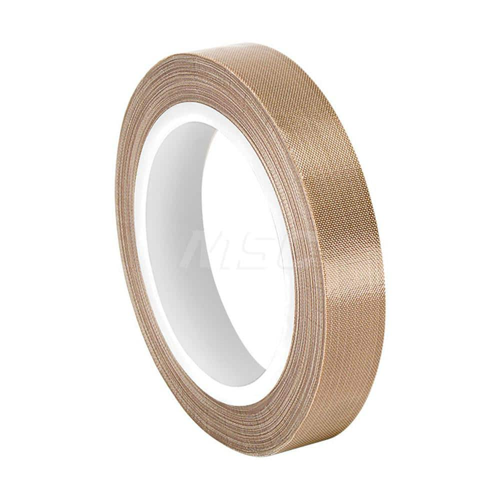 Glass Cloth Tape; Width (Inch): 1; Material Type: Fiberglass; PTFE; Color: Brown; Adhesive Material: Silicone; Length (yd): 5.00; Thickness (mil): 11.7000; Minimum Operating Temperature (F): -100.000; Maximum Operating Temperature (F): 500.000