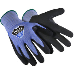 Blue Knit Glove with HPPE/Steel and Sandy Nitrile Dip, Size XXL