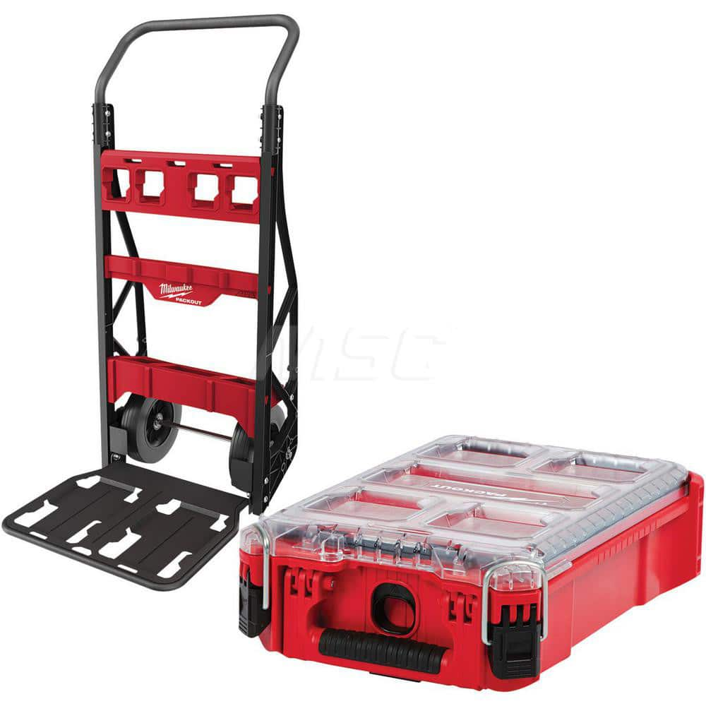 Hand Truck: 400 lb Capacity, 20″ Wide, 12″ Deep, 48″ High 10″ Flat-Free Wheels