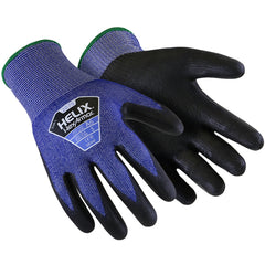 Helix High Cut, Blue Knit Glove with PU Dip, Size XXL