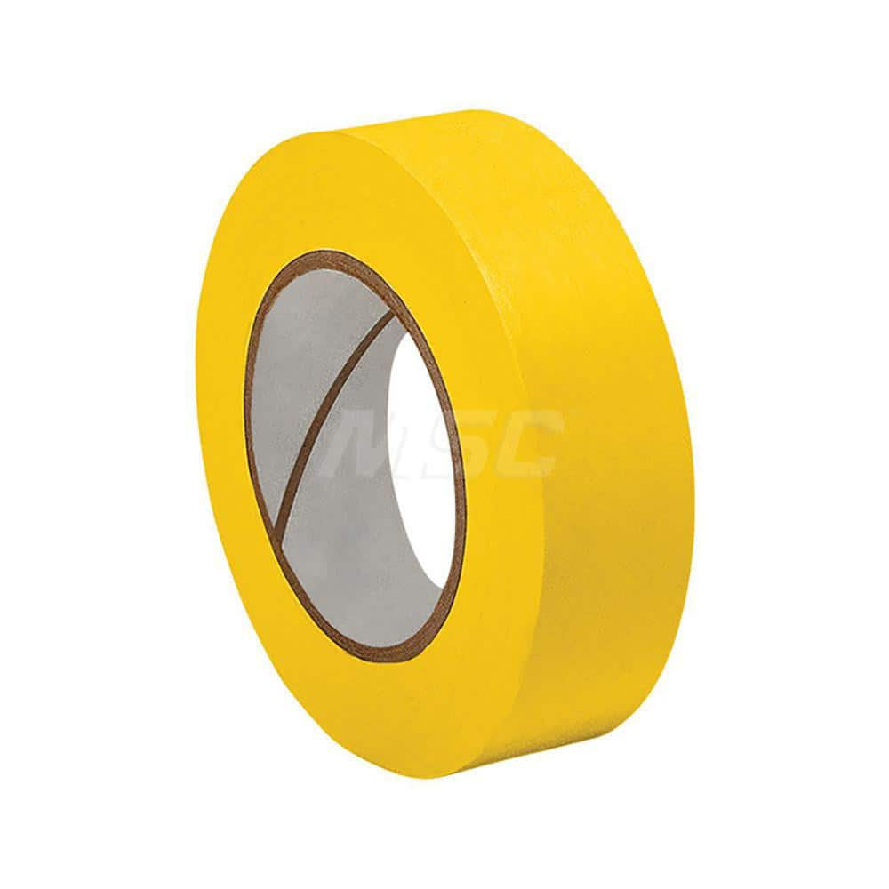 Painter's Tape & Masking Tape: 1″ Wide, 60 yd Long, 3.6 mil Thick, Yellow Paper, Acrylic Adhesive, 18 lb/in Tensile Strength