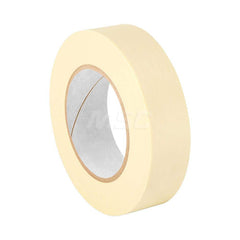 Masking Tape: 3/4″ Wide, 60 yd Long, 5 mil Thick, Tan Crepe Paper, Rubber Adhesive, 20 lb/in Tensile Strength