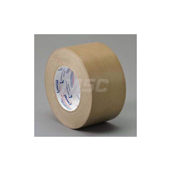 Packing Tape: 3/4″ Wide, 60 yd Long, Brown, Natural Synthetic Rubber Adhesive Kraft Paper, 7.2 mil Thick, 40 lb/in Tensile Strength