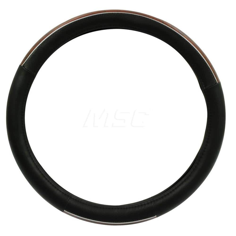 Vehicle Interior Covers; Type: Steering Wheel Cover; Color: Black; Material: Microfiber; Width (Inch): 18; Material: Microfiber