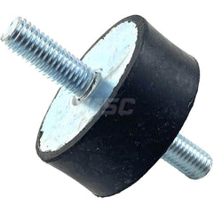 Vibration Isolators; Isolator Type: Stud/Stud; Maximum Load Capacity: 160.00; Insert Material: Zinc-Plated Steel; Isolator Material: Natural Rubber; Thread Size: 10 mm; Overall Width: 50; Overall Diameter: 50 mm; Overall Height: 20 mm; Thread Length: 27.0