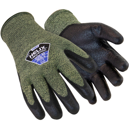 Helix HPPE and Fiberglass Knit with Foam Nitrile Palm Dip Size L
