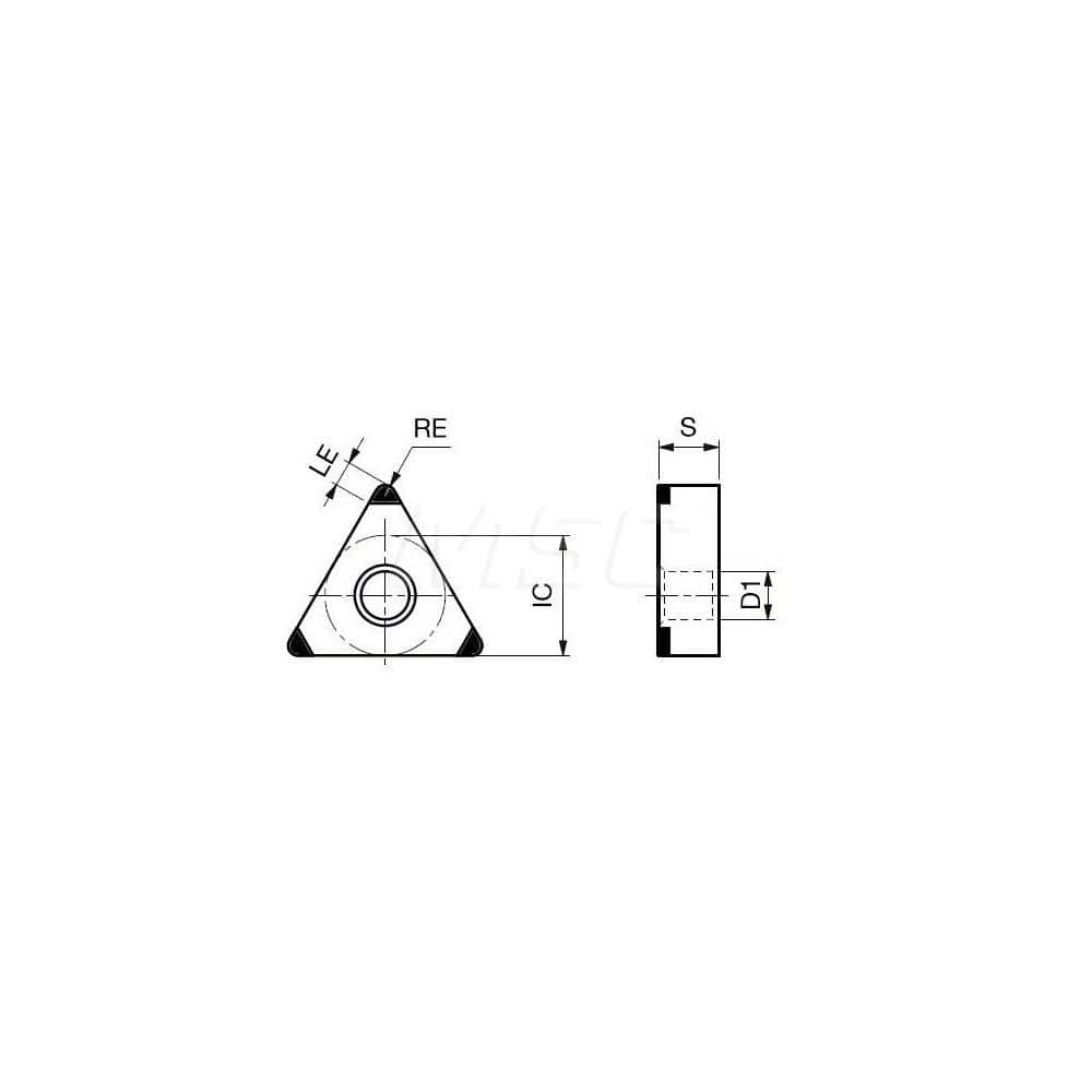 Turning Insert:  3QP-TNGA332-WG BXA20,  Polycrystalline Cubic Boron Nitride Coated Finish,  Neutral,  3/8″ Inscribed Circle,  0.0310″ Corner Radius,  60.0 &deg N/A Triangle,  Series  TNGA
