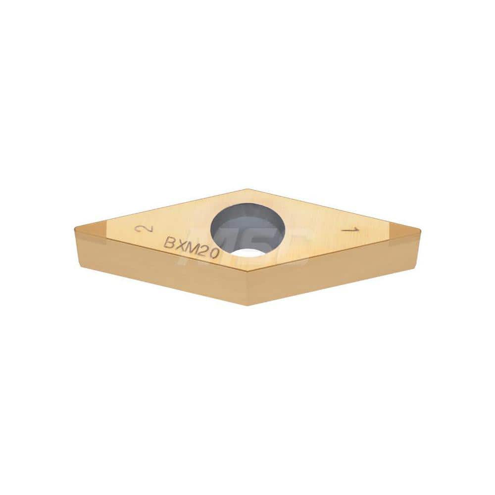 Turning Insert:  2QP-VBMW331 BX310,  Polycrystalline Cubic Boron Nitride Uncoated Finish,  Neutral,  3/8″ Inscribed Circle,  0.0160″ Corner Radius,  35.0 &deg N/A Diamond,  Series  VBMW