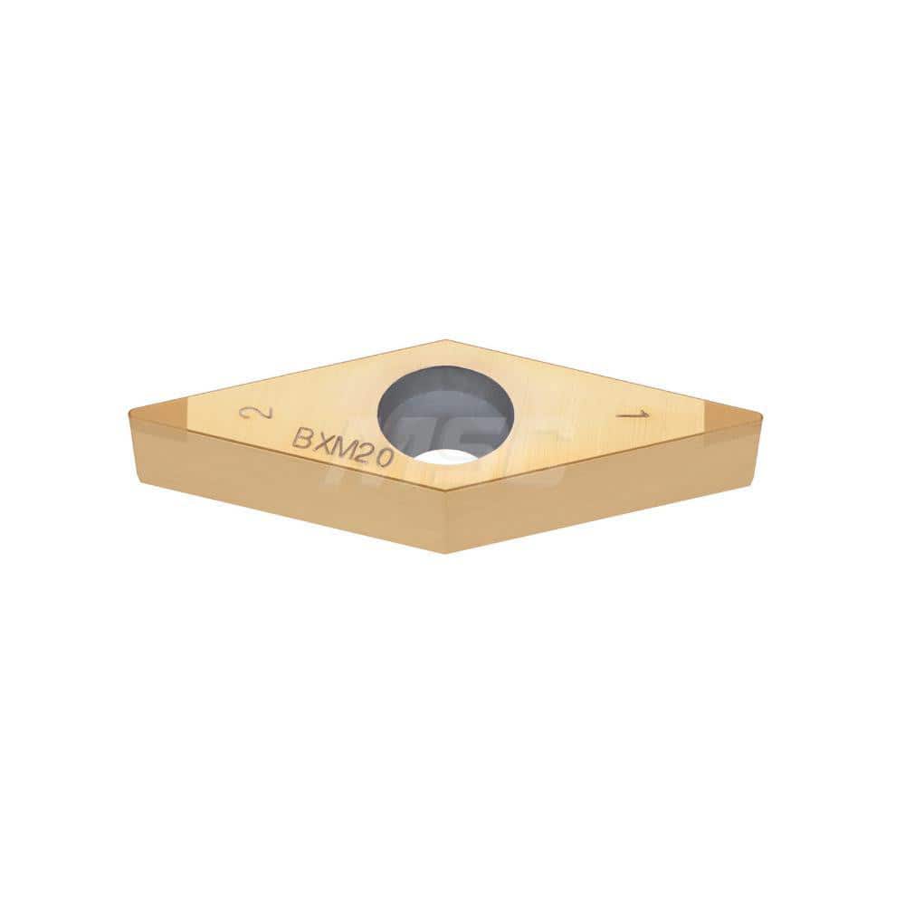 Turning Insert:  2QP-VBMW222 BX310,  Polycrystalline Cubic Boron Nitride Uncoated Finish,  Neutral,  1/4″ Inscribed Circle,  0.0310″ Corner Radius,  35.0 &deg N/A Diamond,  Series  VBMW