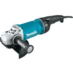 Corded Angle Grinder: 9″ Wheel Dia, 6,600 RPM, 5/8-11 Spindle 15A, 110V, Trigger Switch