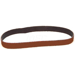 Abrasive Belt: 1/2″ Width, 18″ OAL, 120+ Grit, Ceramic Coated