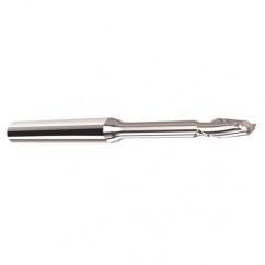 .0938 Dia. - 1/8" LOC - 1-1/2" OAL - 2 FL Carbide End Mill with 1/8" Reach - Uncoated - Eagle Tool & Supply