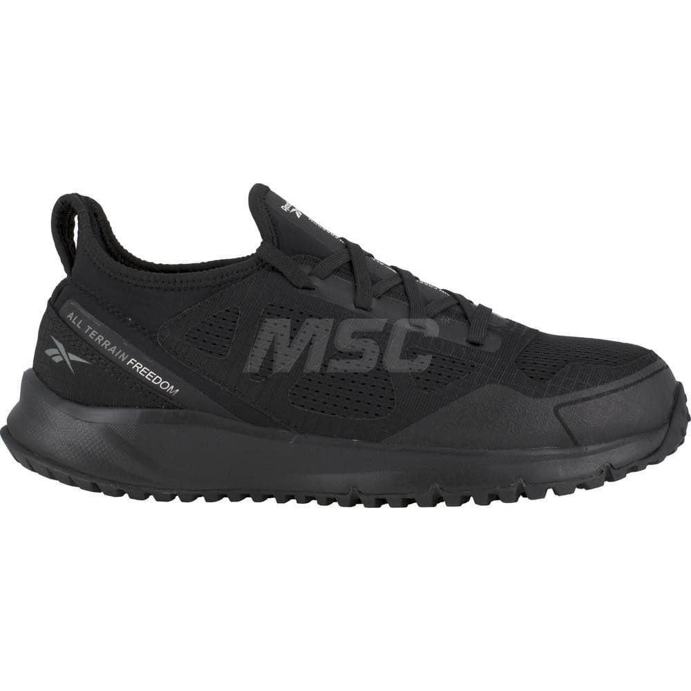 Work Boot: Size 15, Mesh, Steel Toe Black, Medium Width, Non-Slip Sole