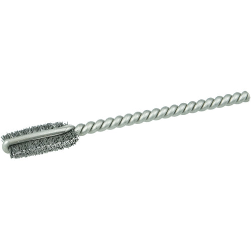 1/4″ Power Tube Brush, .005″ Stainless Steel Wire Fill, 9/16″ Brush Length - Eagle Tool & Supply