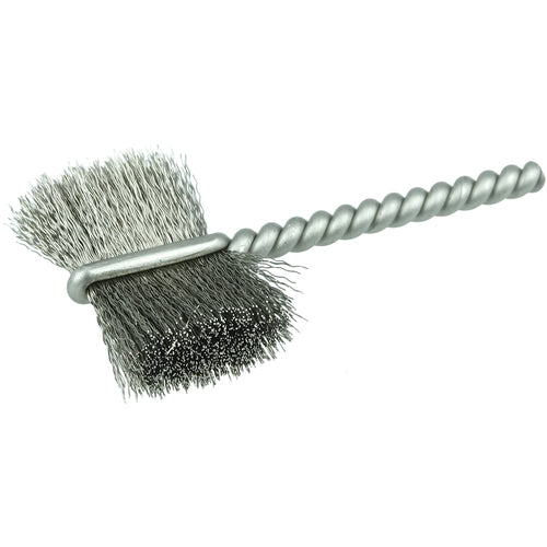 1″ Power Tube Brush, .005″ Stainless Steel Wire Fill, 5/8″ Brush Length - Eagle Tool & Supply
