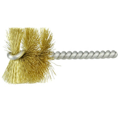 1 1/2″ Power Tube Brush-0.008″ Brass, 1 Brush Length - Non-Sparking Wire Wheel - Eagle Tool & Supply