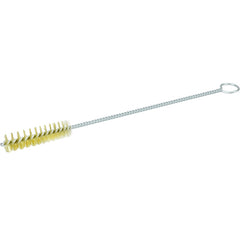 1/2″ Hand Tube Brush-0.004″ Brass, 2 Brush Length - Non-Sparking Wire Wheel - Eagle Tool & Supply