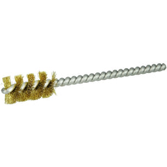 1/2″ Power Tube Brush-0.005″ Brass, 1 Brush Length - Non-Sparking Wire Wheel - Eagle Tool & Supply