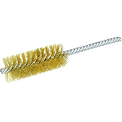 1″ Power Tube Brush-0.006″ Brass, 2-1/2 Brush Length - Non-Sparking Wire Wheel - Eagle Tool & Supply