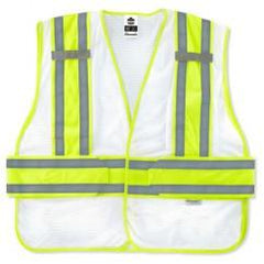 8240HL-NC XL/2XL WHT EXPANDABLE VEST - Eagle Tool & Supply