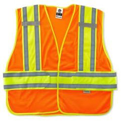 8240HL XL/2XL ORANGE EXPANDABLE VEST - Eagle Tool & Supply