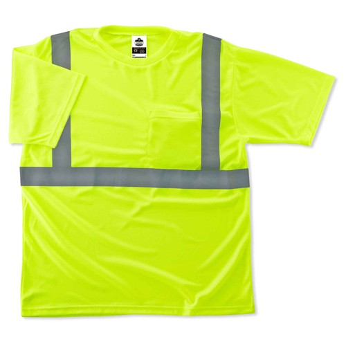 8289 Glowear Econo T-Shirt Lime 2X Lrg - Eagle Tool & Supply