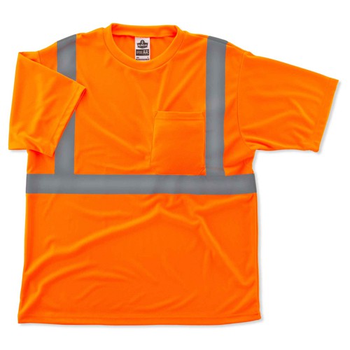 8289 5 XL Orange T-Shirt Type R Class 2 - Eagle Tool & Supply