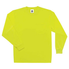 8091 3 XL Lime Long Sleeve T-Shirt Non-Cert - Eagle Tool & Supply