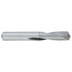 3.2 mm Dia. × 3.2 mm Shank × 24 mm Flute Length × 52 mm OAL, Bright, Solid Carbide Drill